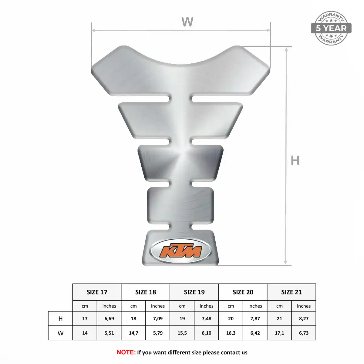KTM Tank Sticker Superior Craft