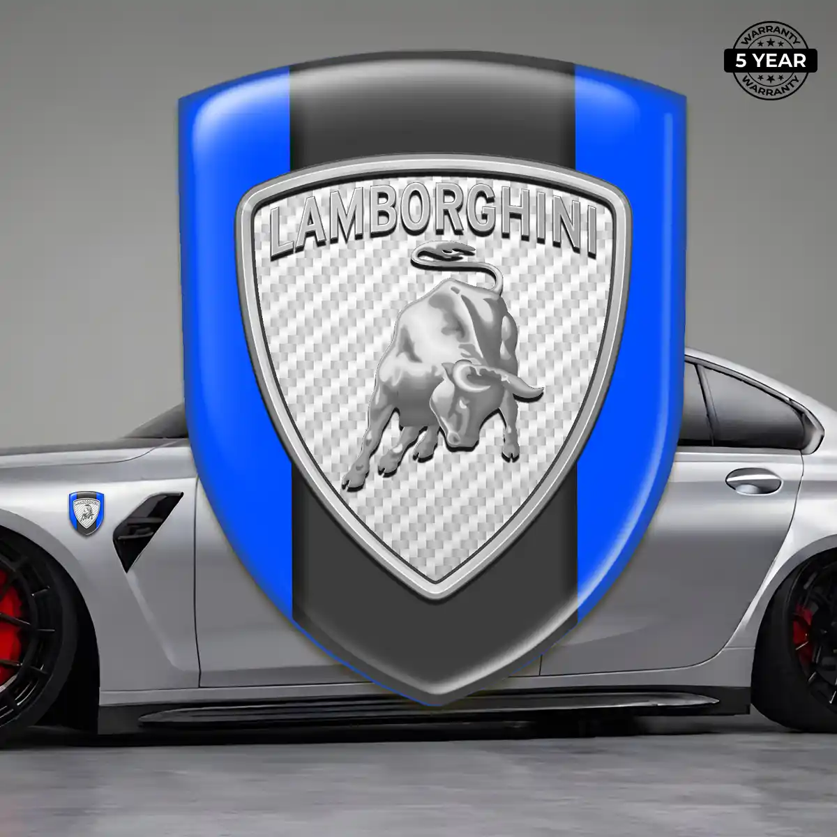 Lamborghini 3D Badge Sticker Elite Finish