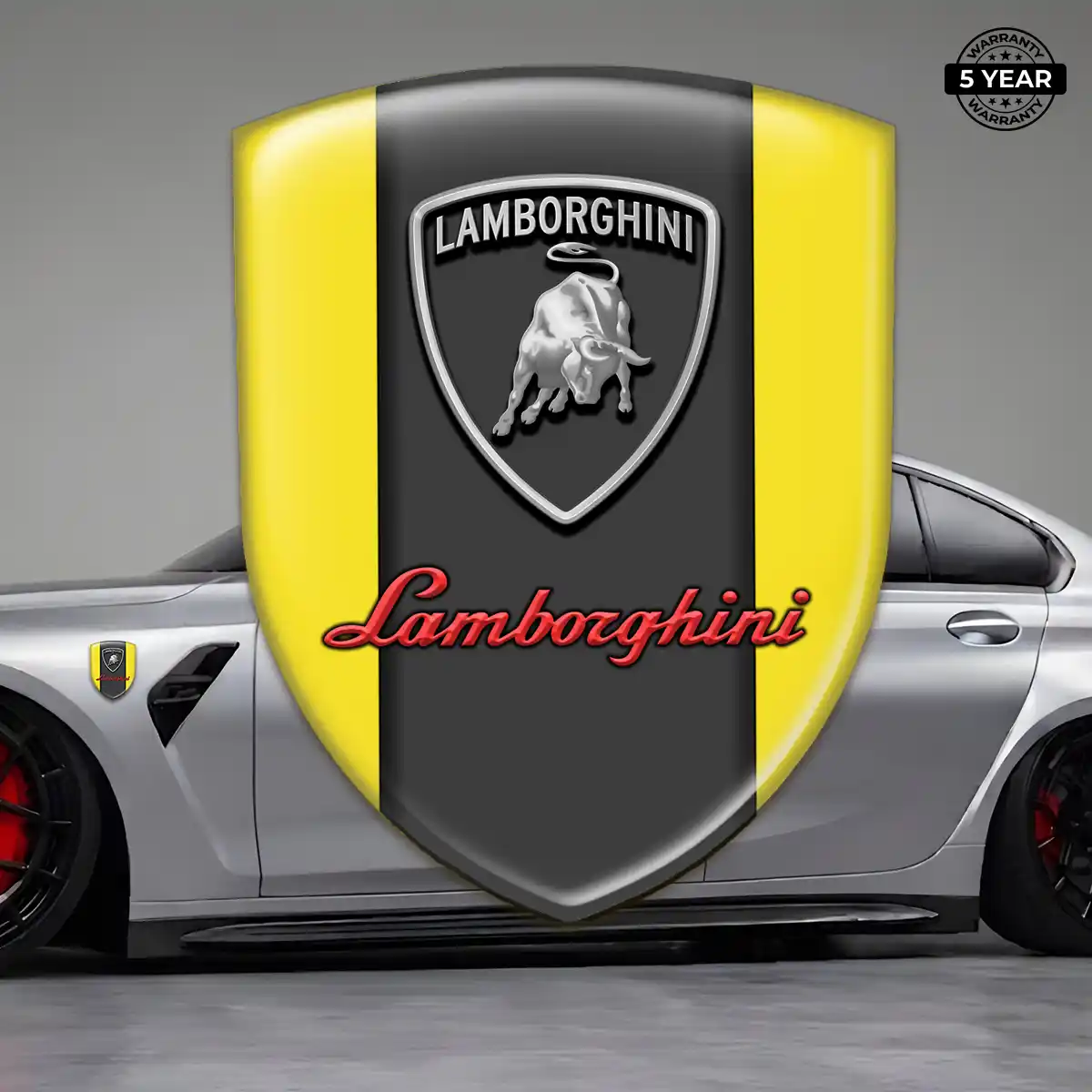 Lamborghini 3D Domed Sticker Sleek Style