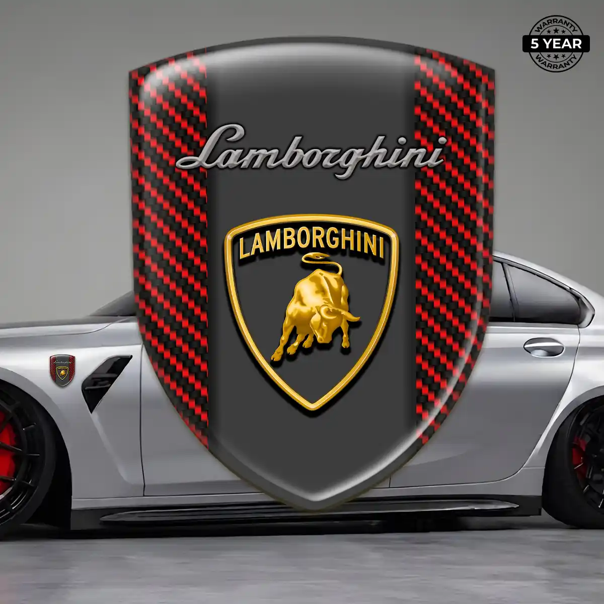 Lamborghini 3D Resin Sticker Sleek Style