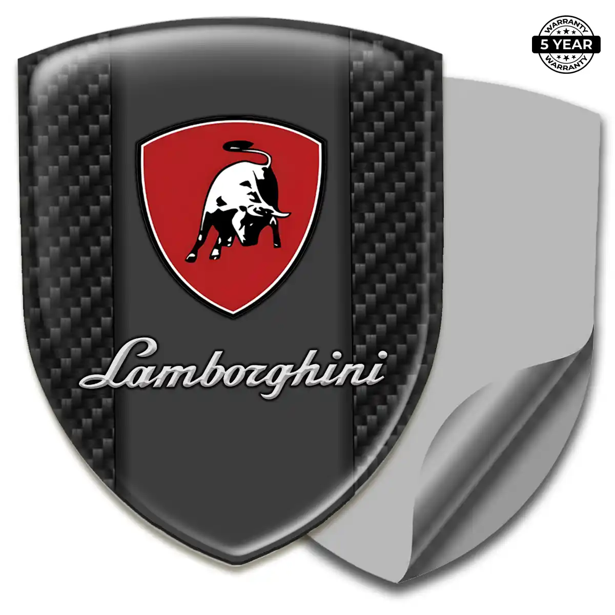 Lamborghini Automotive Emblem Sticker Refined Design