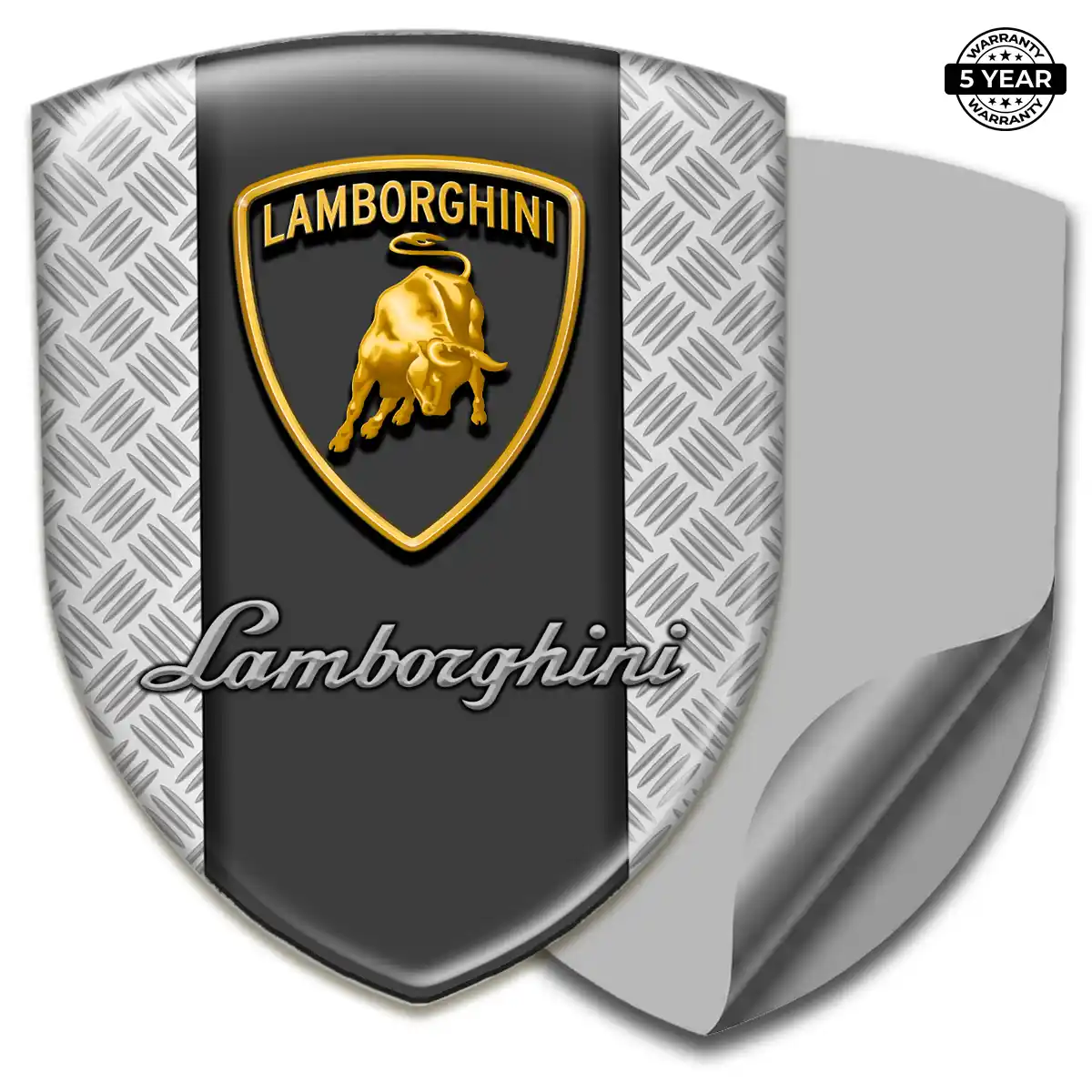 Lamborghini Automotive Logo Sticker Refined Design