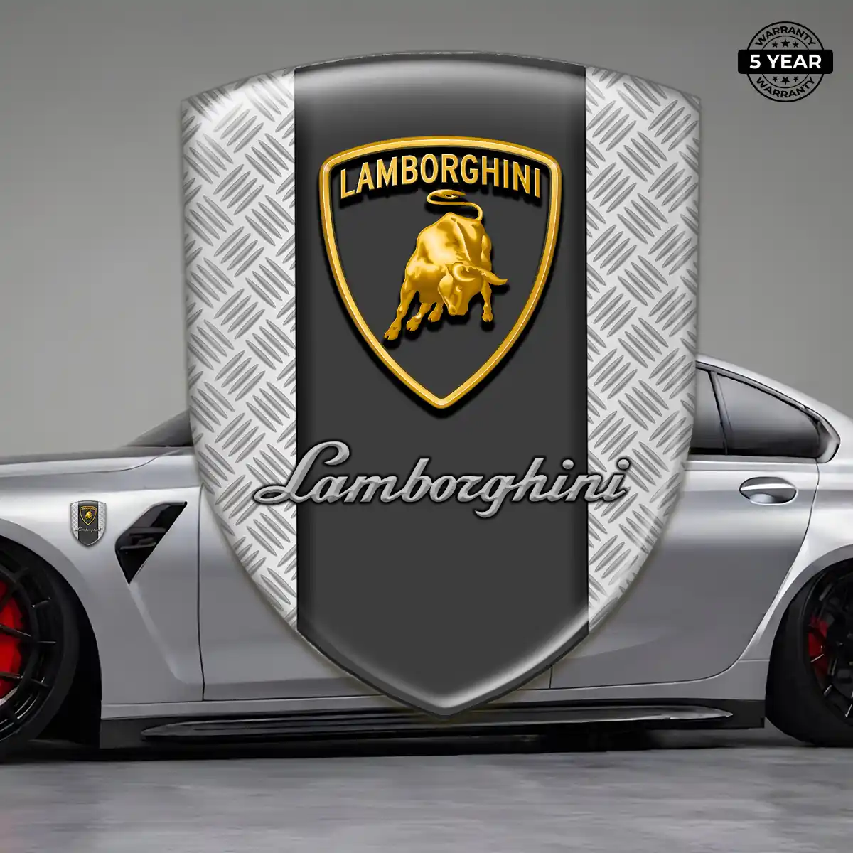 Lamborghini Automotive Logo Sticker Refined Design