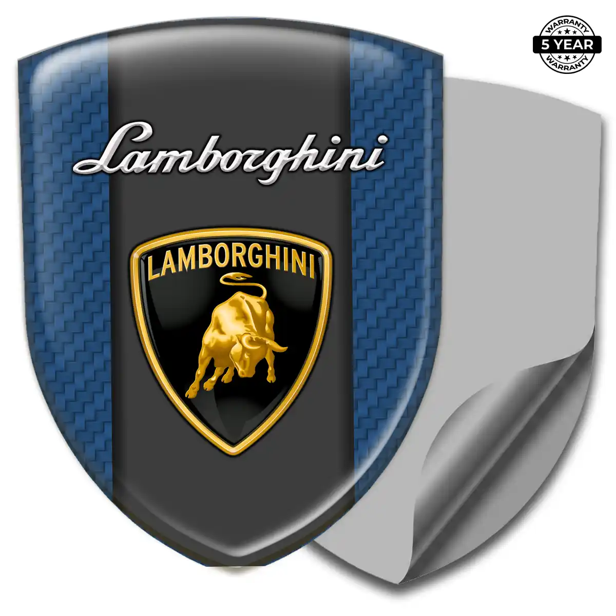 Lamborghini Automotive Logo Sticker Sleek Style