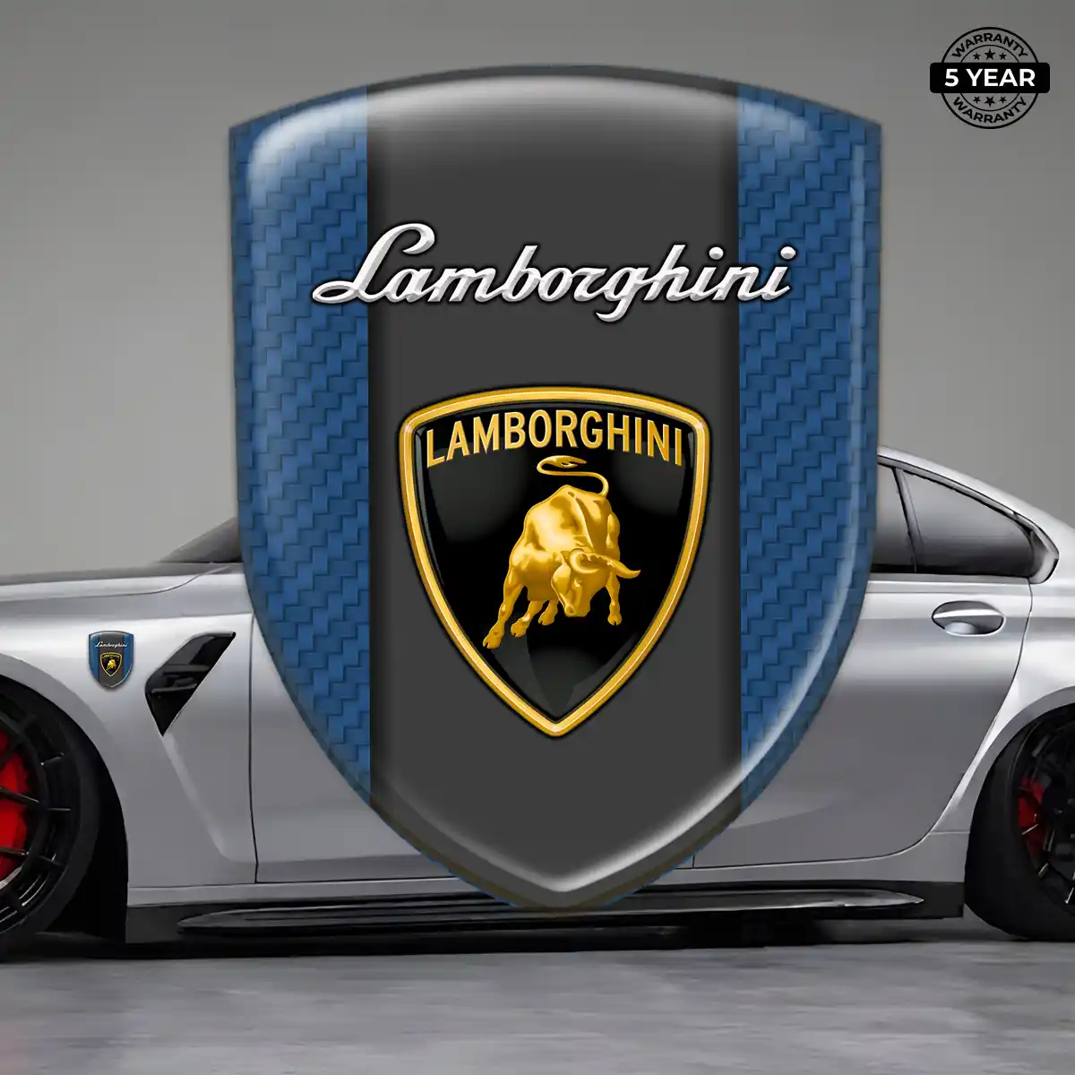 Lamborghini Automotive Logo Sticker Sleek Style