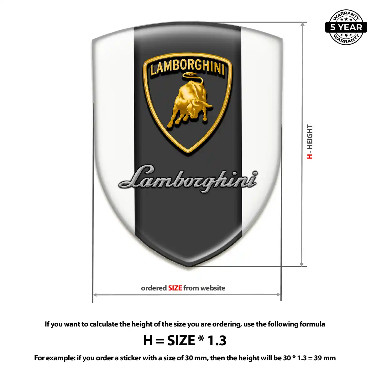 Lamborghini Badge Elite Finish