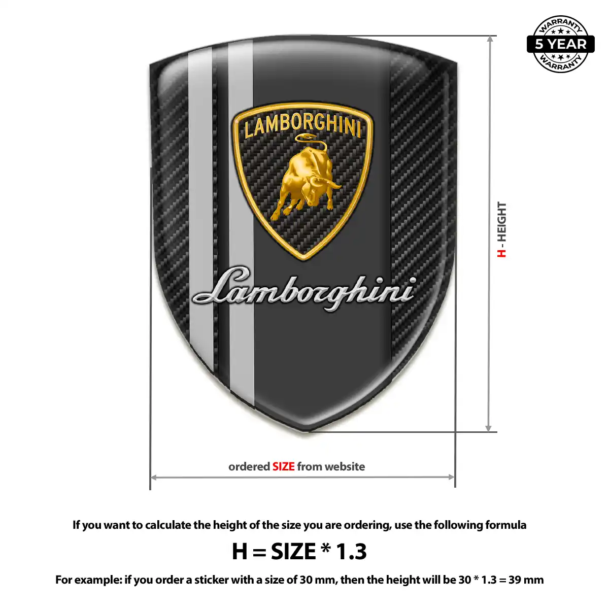 Lamborghini Badge Sleek Style