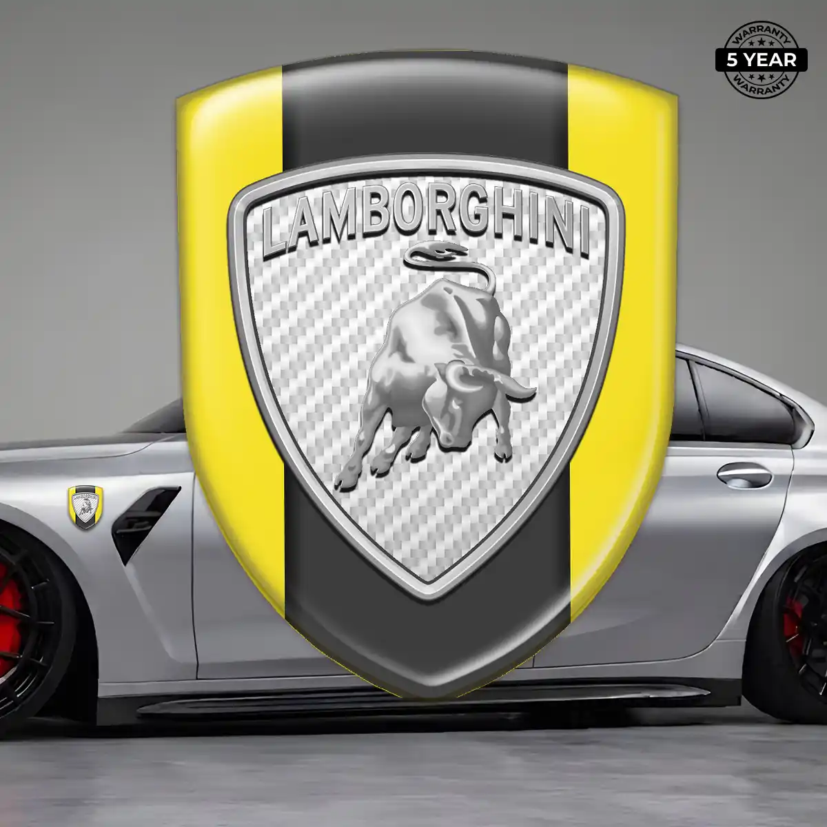 Lamborghini Car Emblem Decal Refined Design