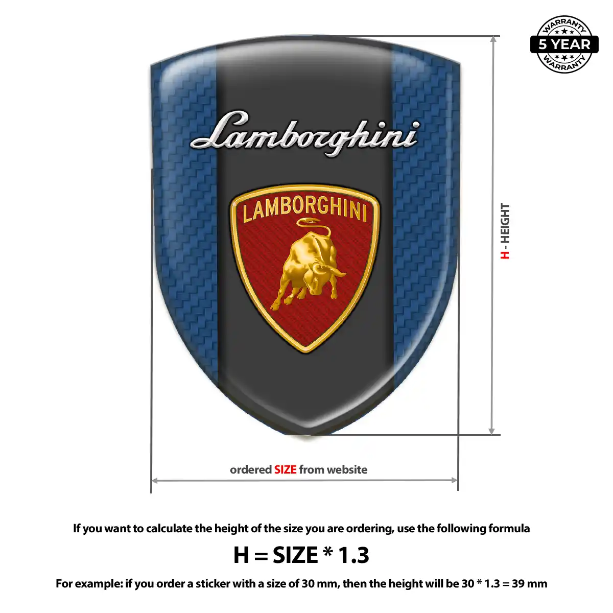 Lamborghini Car Emblem Decal Sleek Style