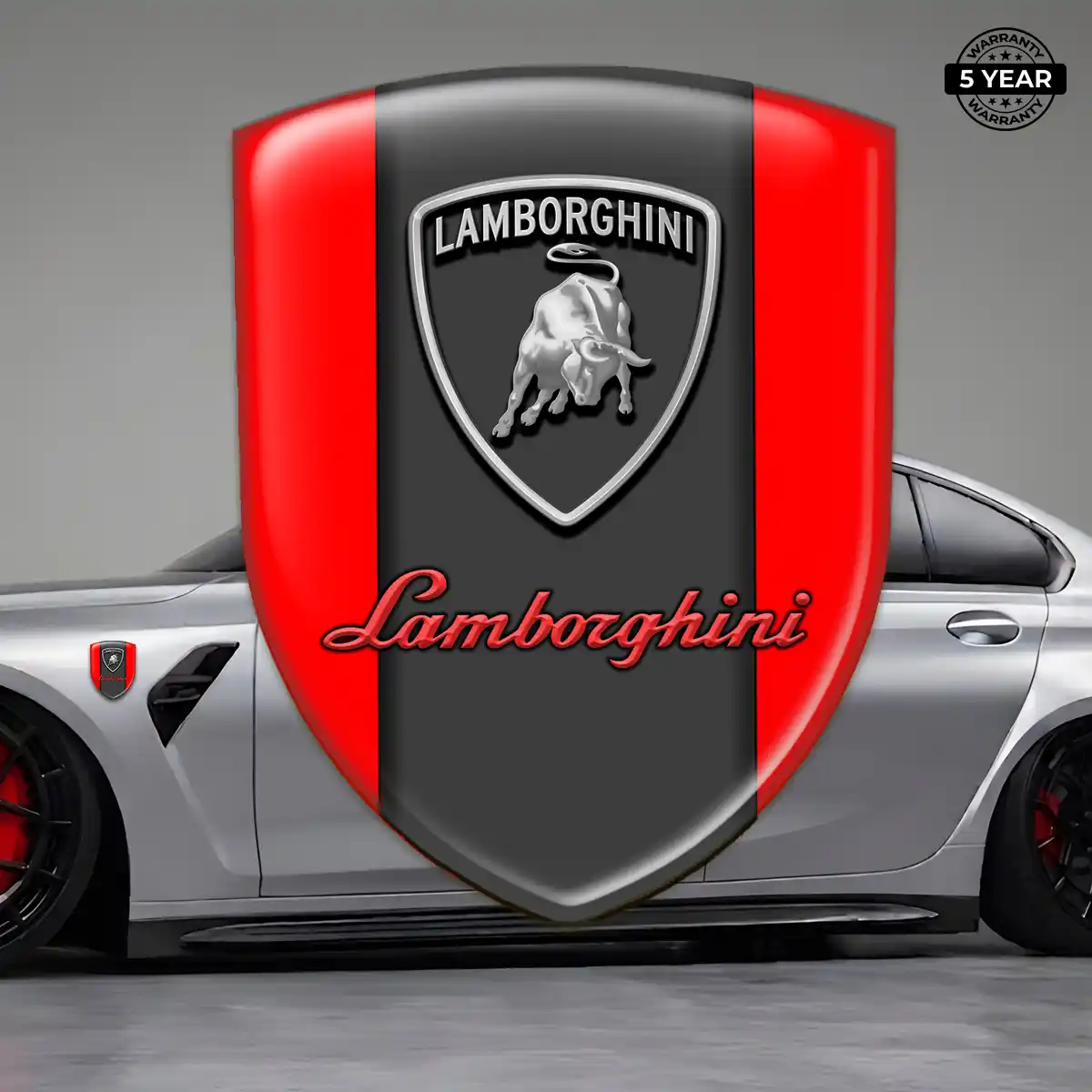 Lamborghini Car Emblem Overlay Elite Finish