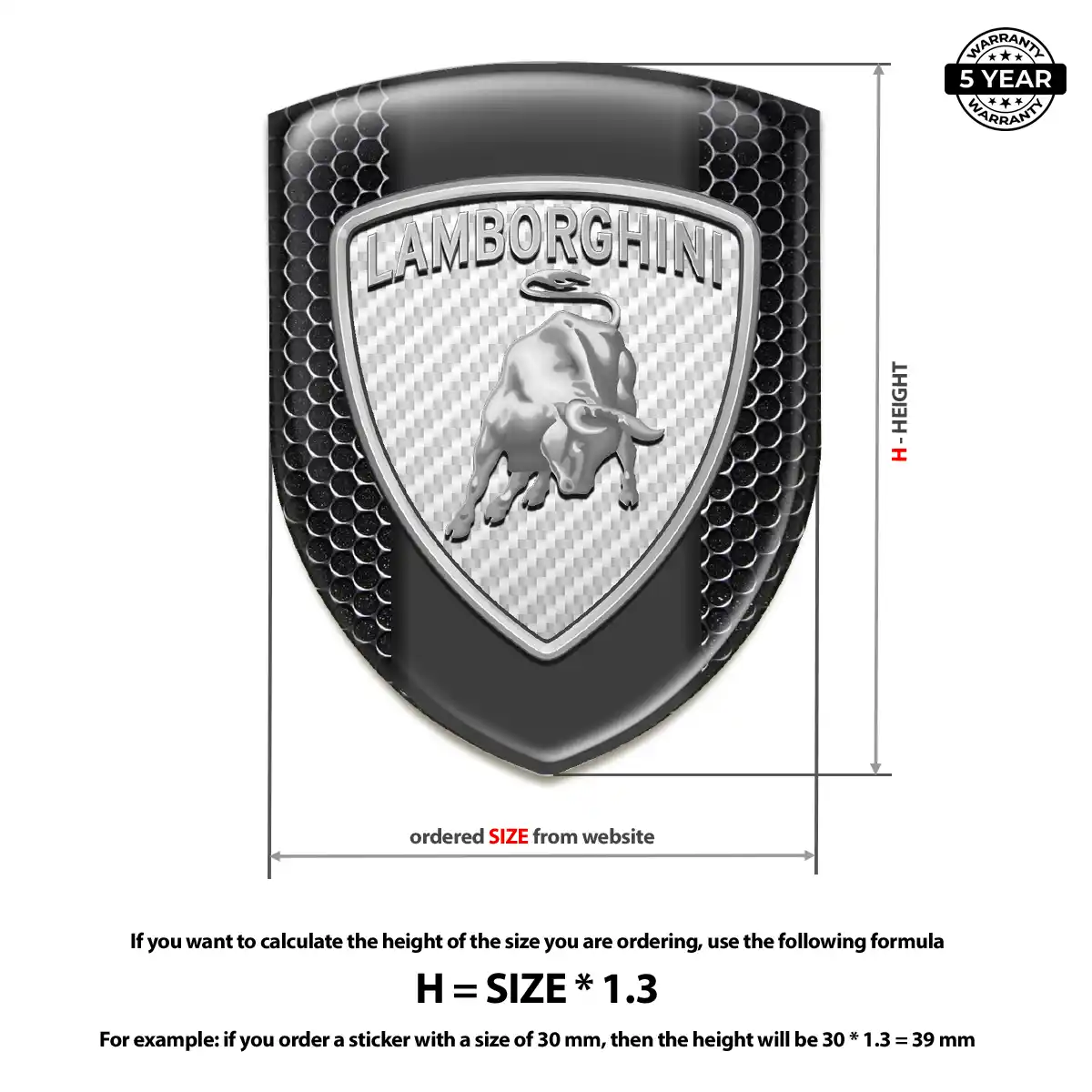 Lamborghini Car Emblem Overlay Refined Design