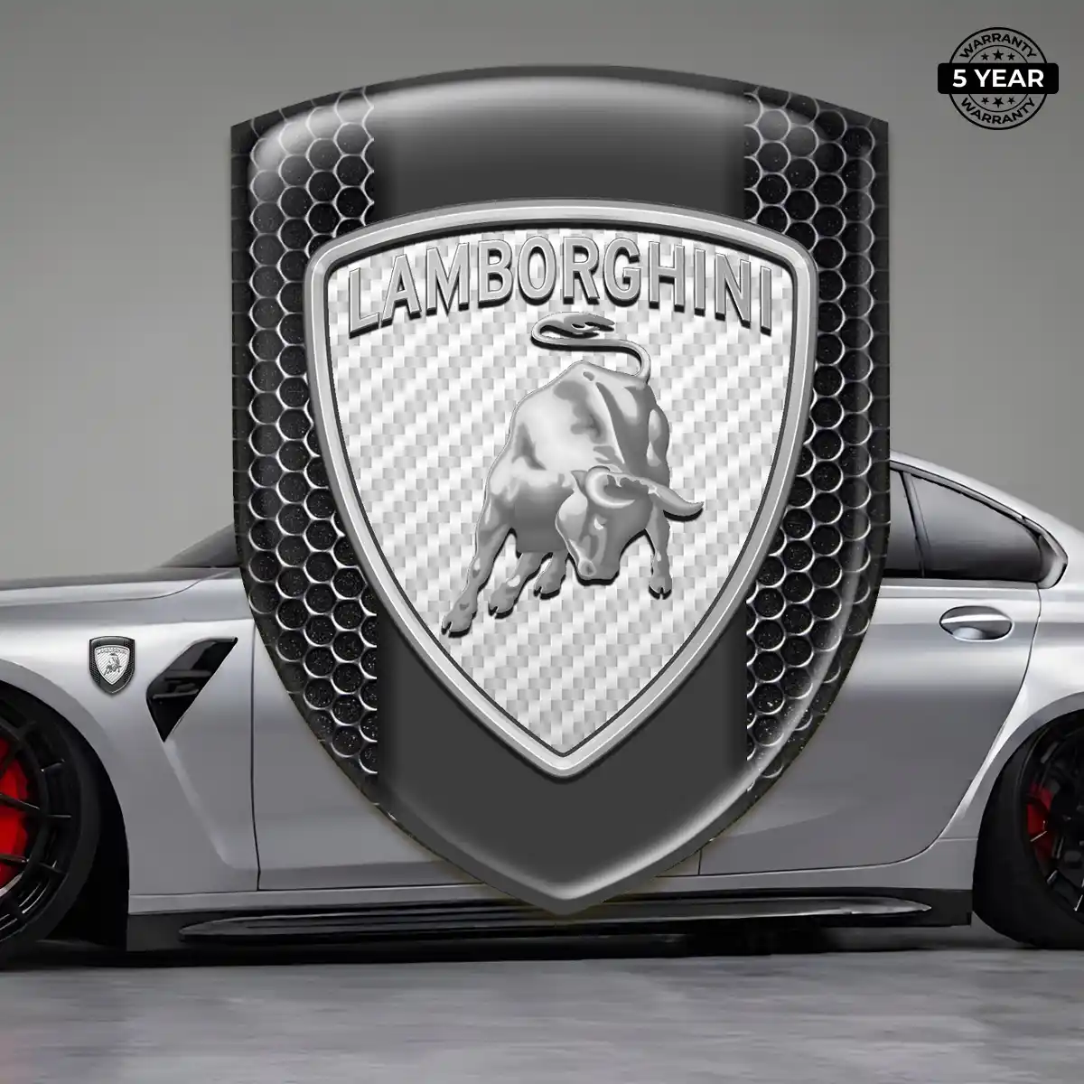Lamborghini Car Emblem Overlay Refined Design