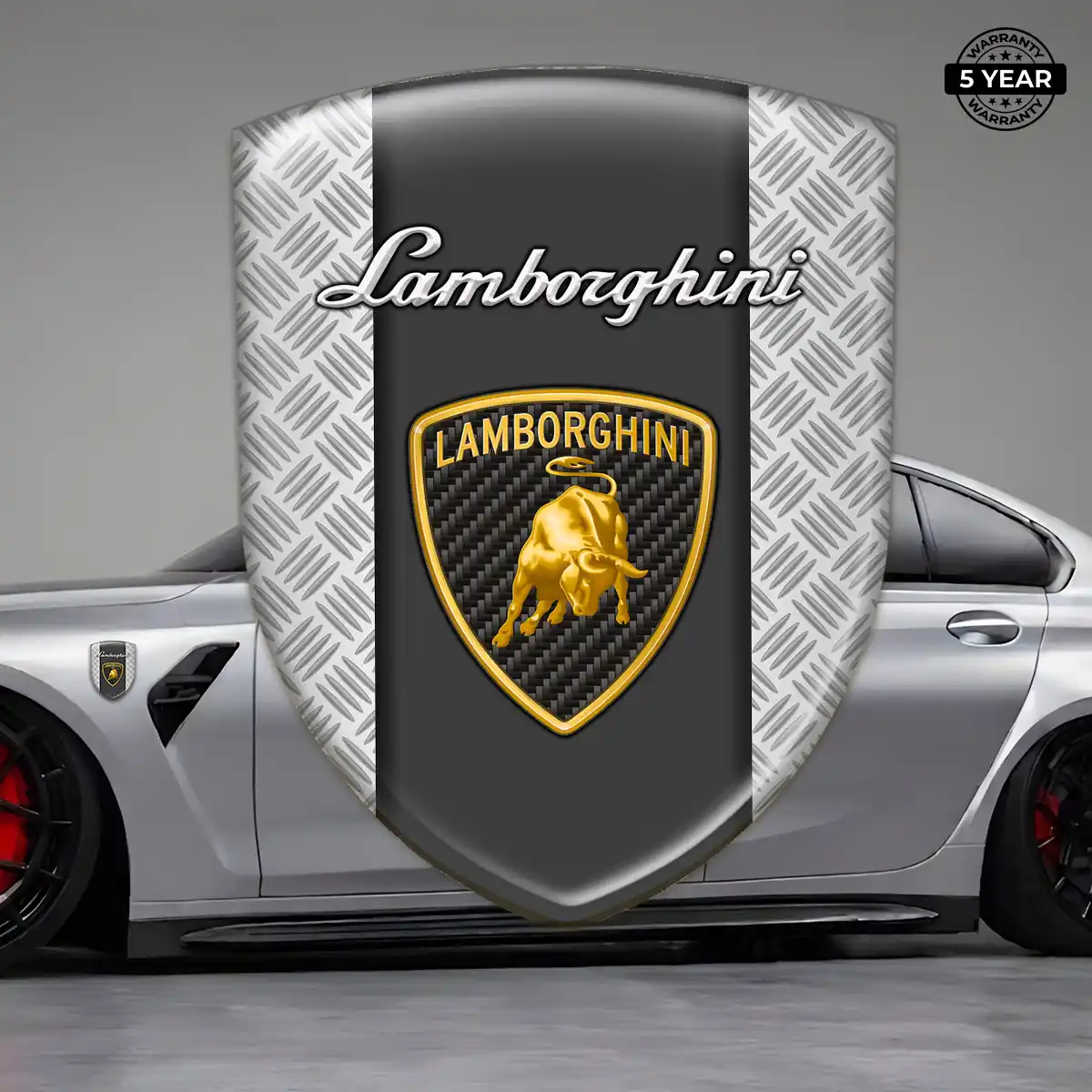 Lamborghini Car Emblem Sticker Refined Design