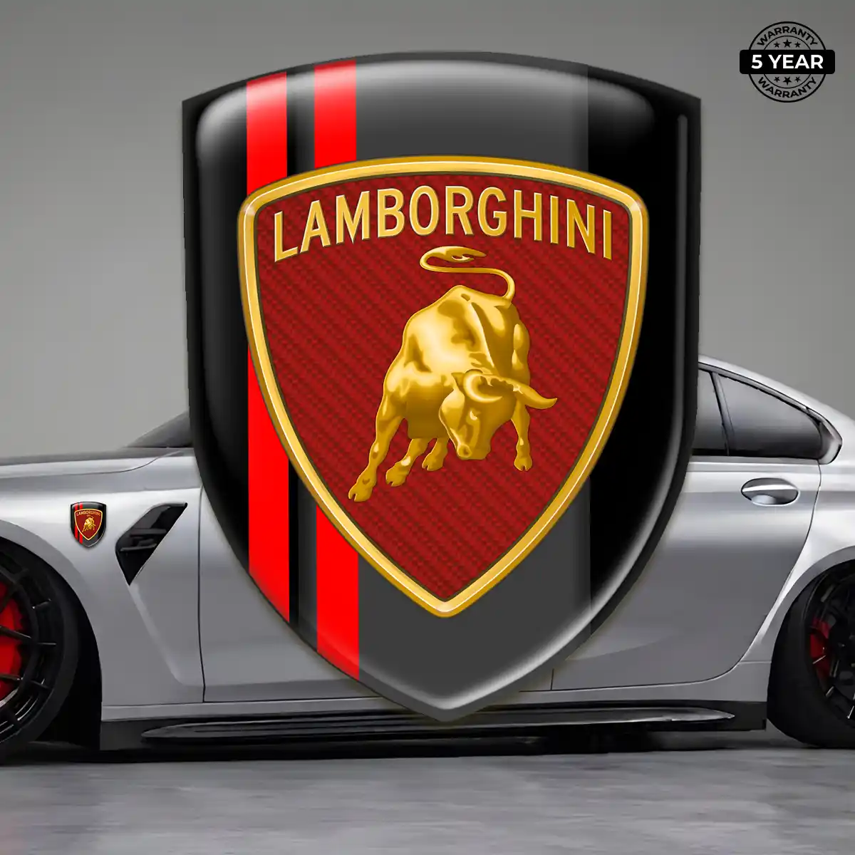 Lamborghini Car Emblem Sticker Sleek Style