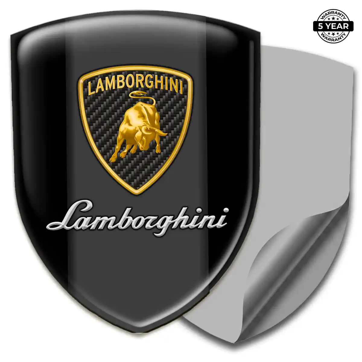 Lamborghini Car Logo Decal Refined Design