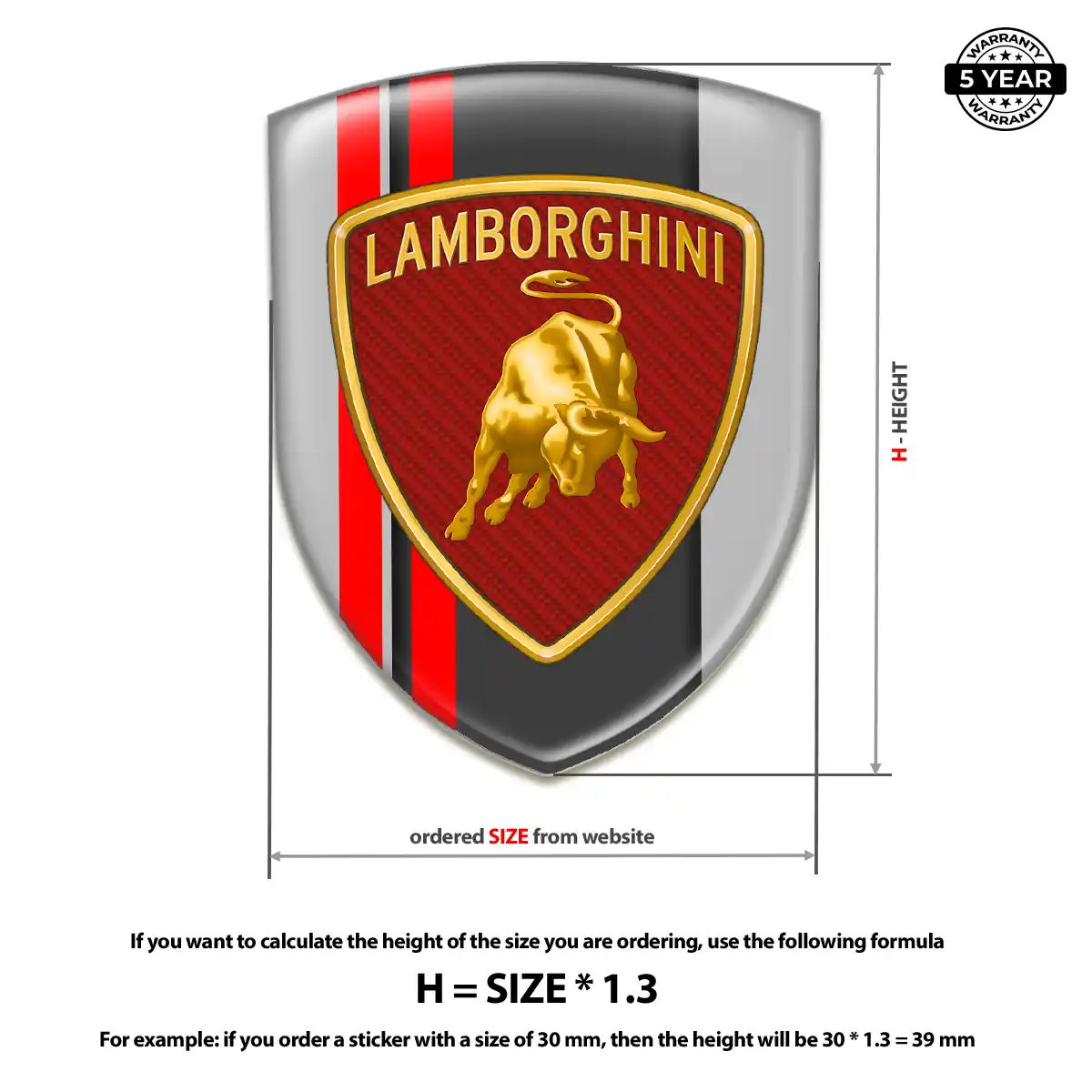 Lamborghini Car Logo Decal Sleek Style