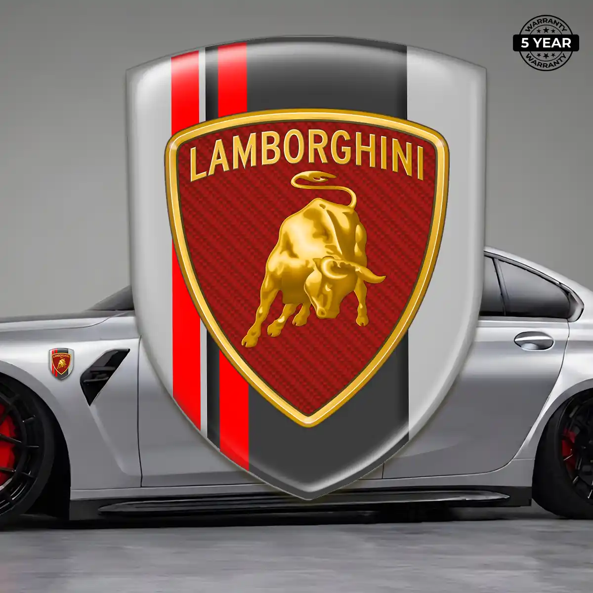 Lamborghini Car Logo Decal Sleek Style