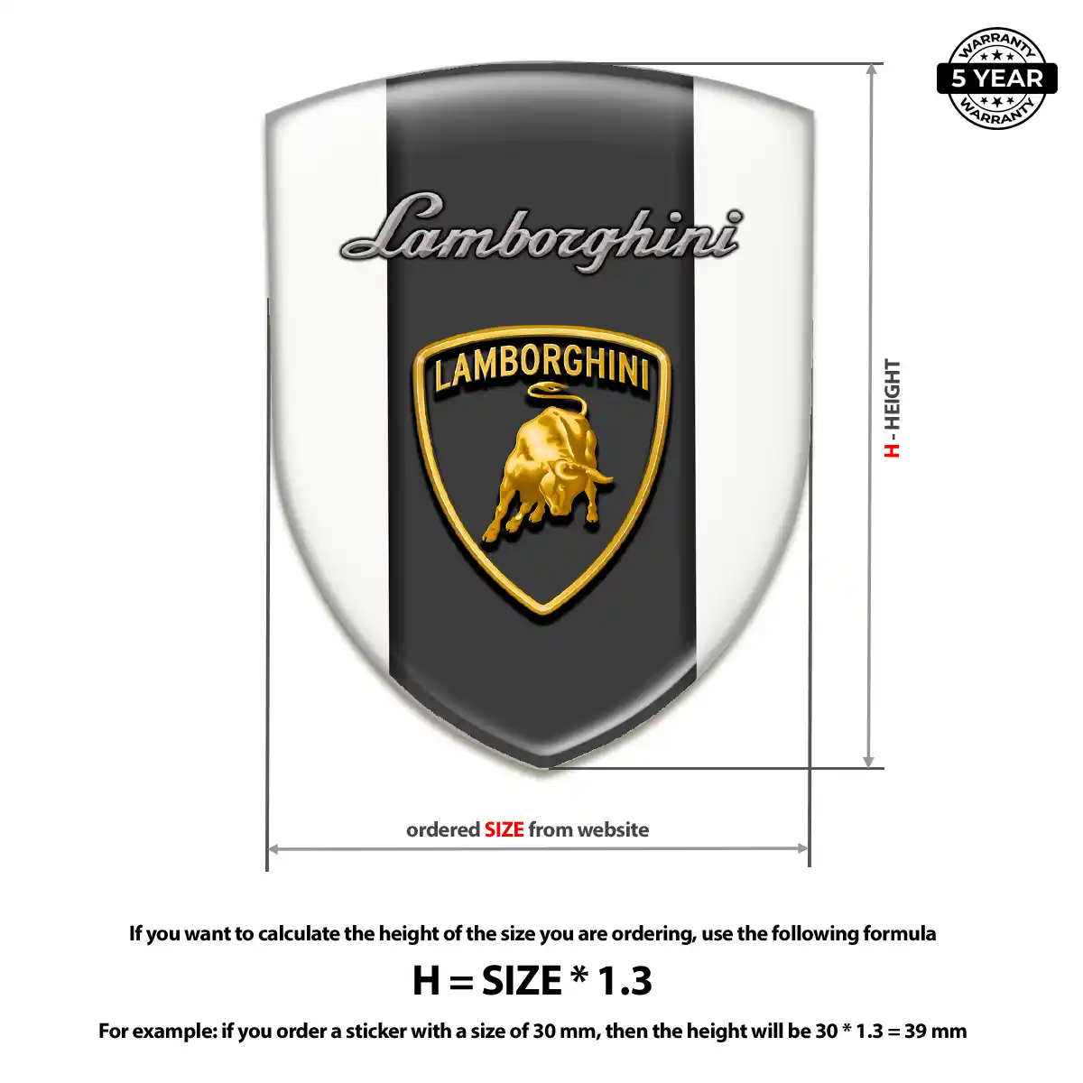 Lamborghini Crest Emblem Elite Finish