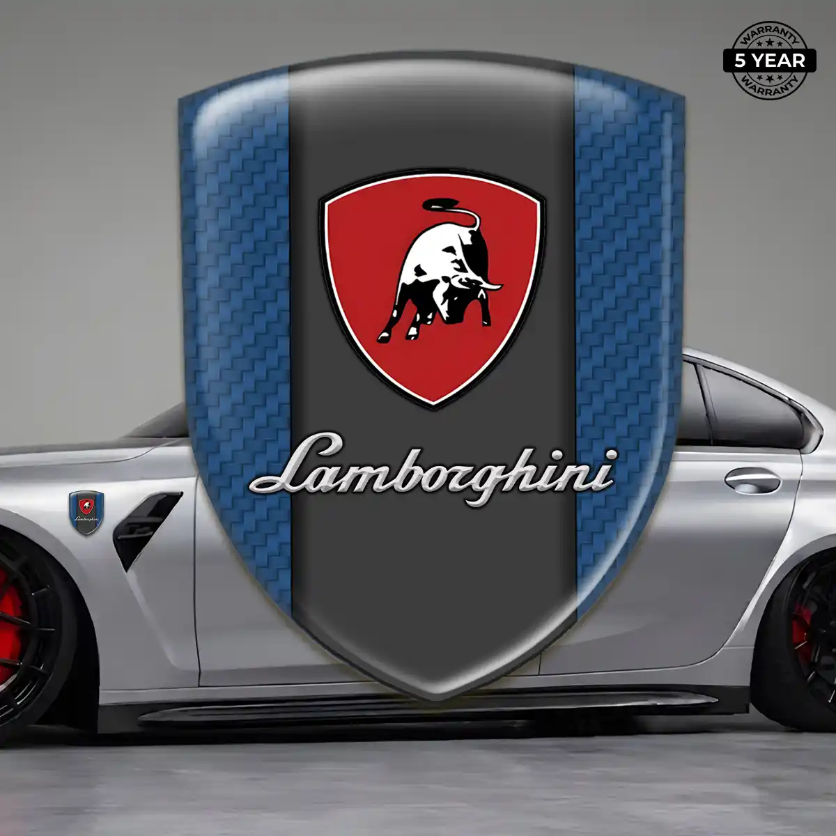 Lamborghini Crest Logo Emblem Sleek Style