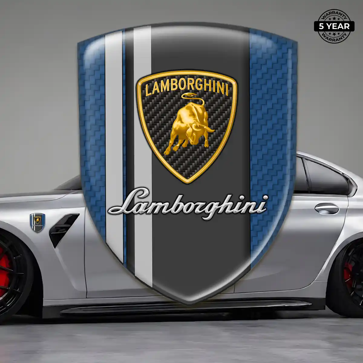 Lamborghini Domed Decal Sleek Style