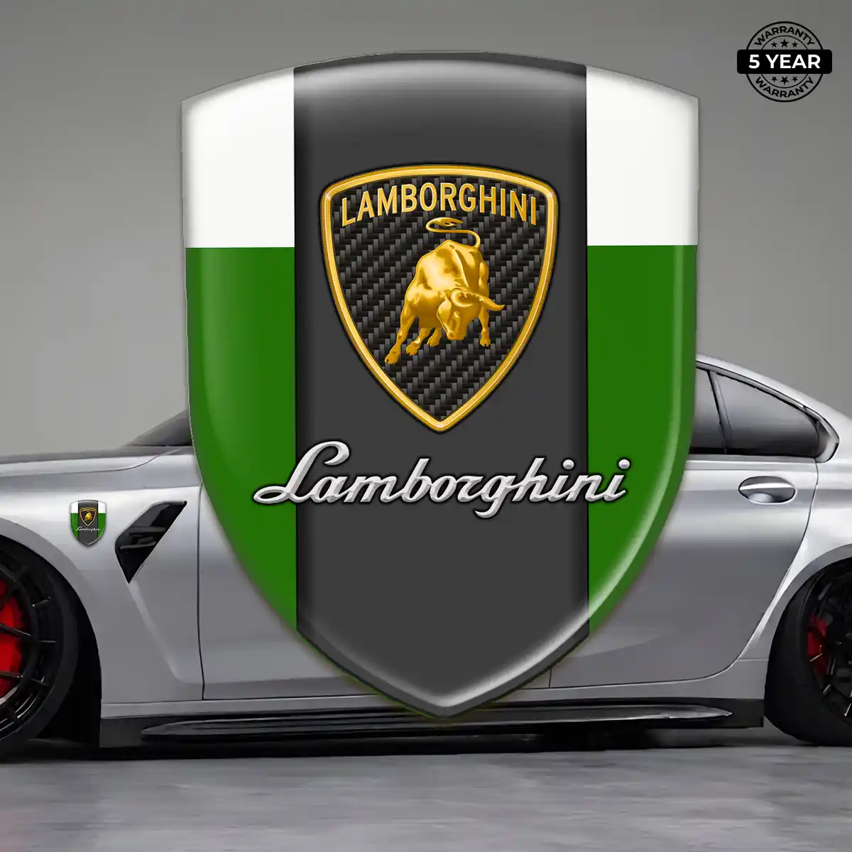 Lamborghini Domed Emblem Refined Design