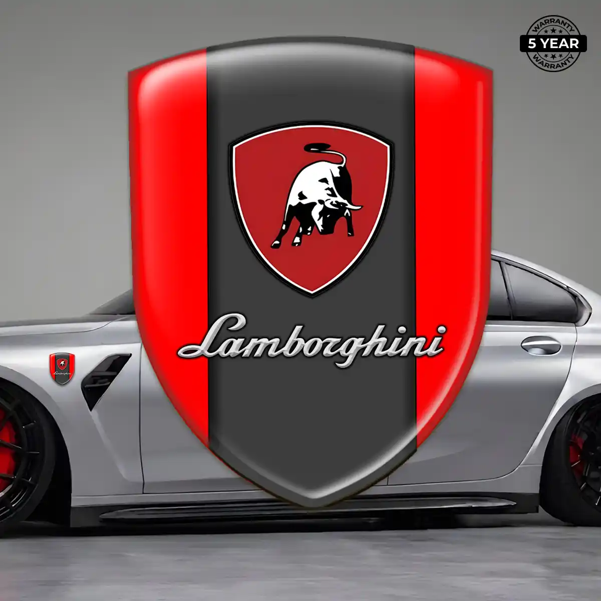 Lamborghini Domed Emblem Sleek Style