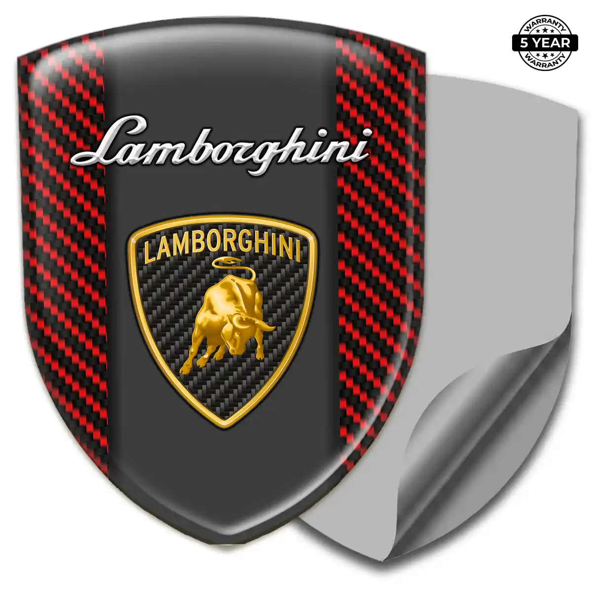 Lamborghini Domed Logo Decal Elite Finish