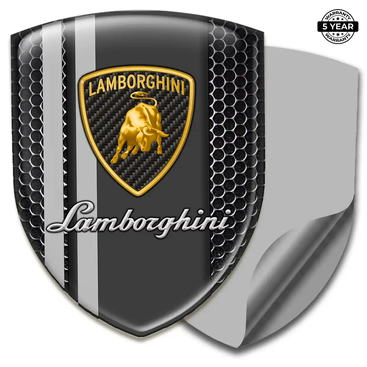 Lamborghini Domed Logo Sticker Sleek Style