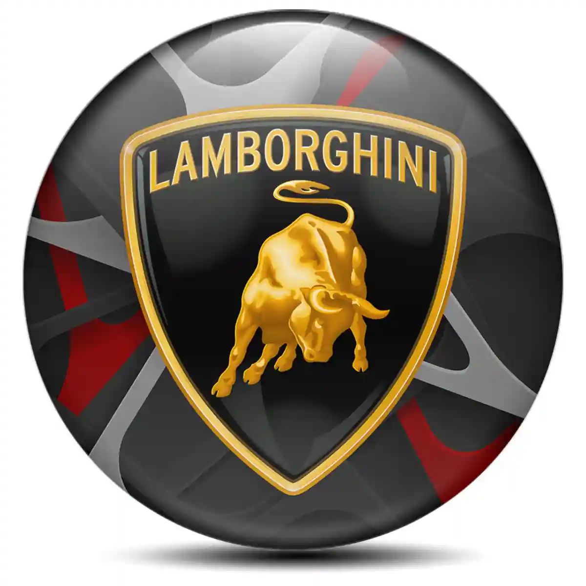 Lamborghini Domed Sticker Self-Adhesive High Quality