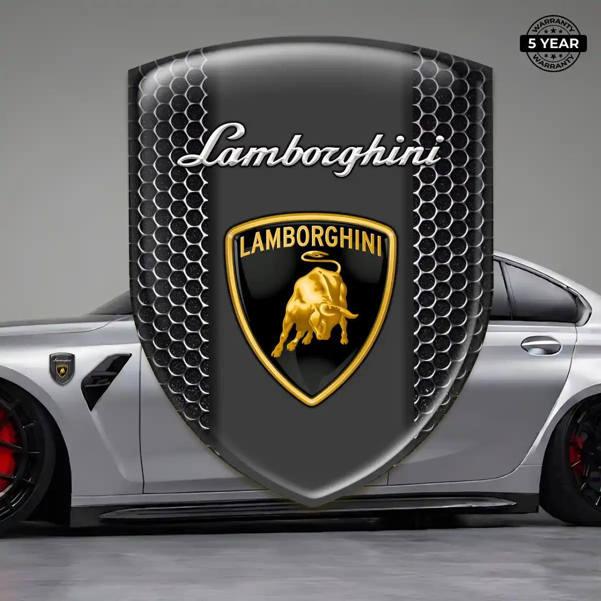 Lamborghini Emblem Badge Logo Refined Design