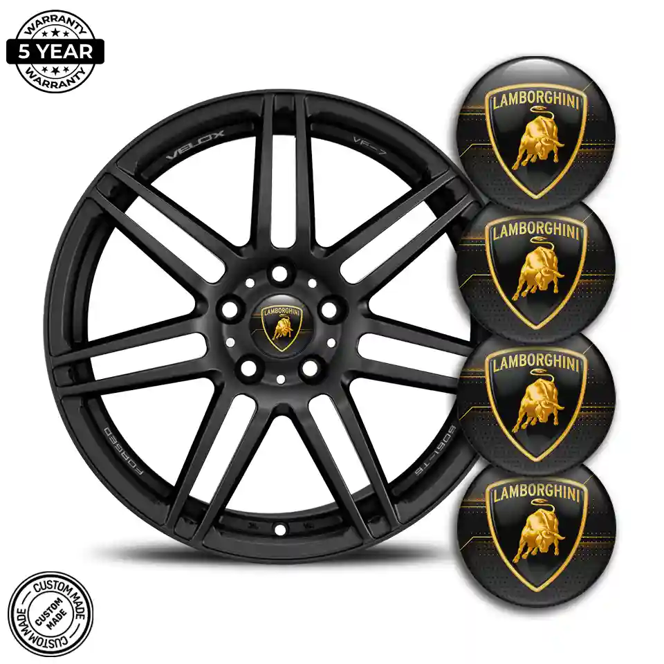 Lamborghini Emblem Center Hub Cap Self-Adhesive High Quality