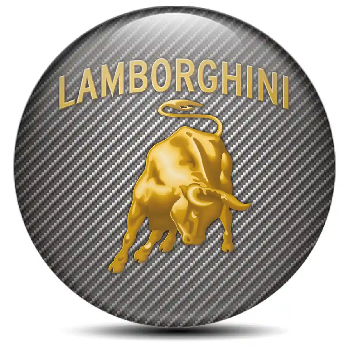 Lamborghini Emblem Center Hub Cap Self-Adhesive Stylish Design