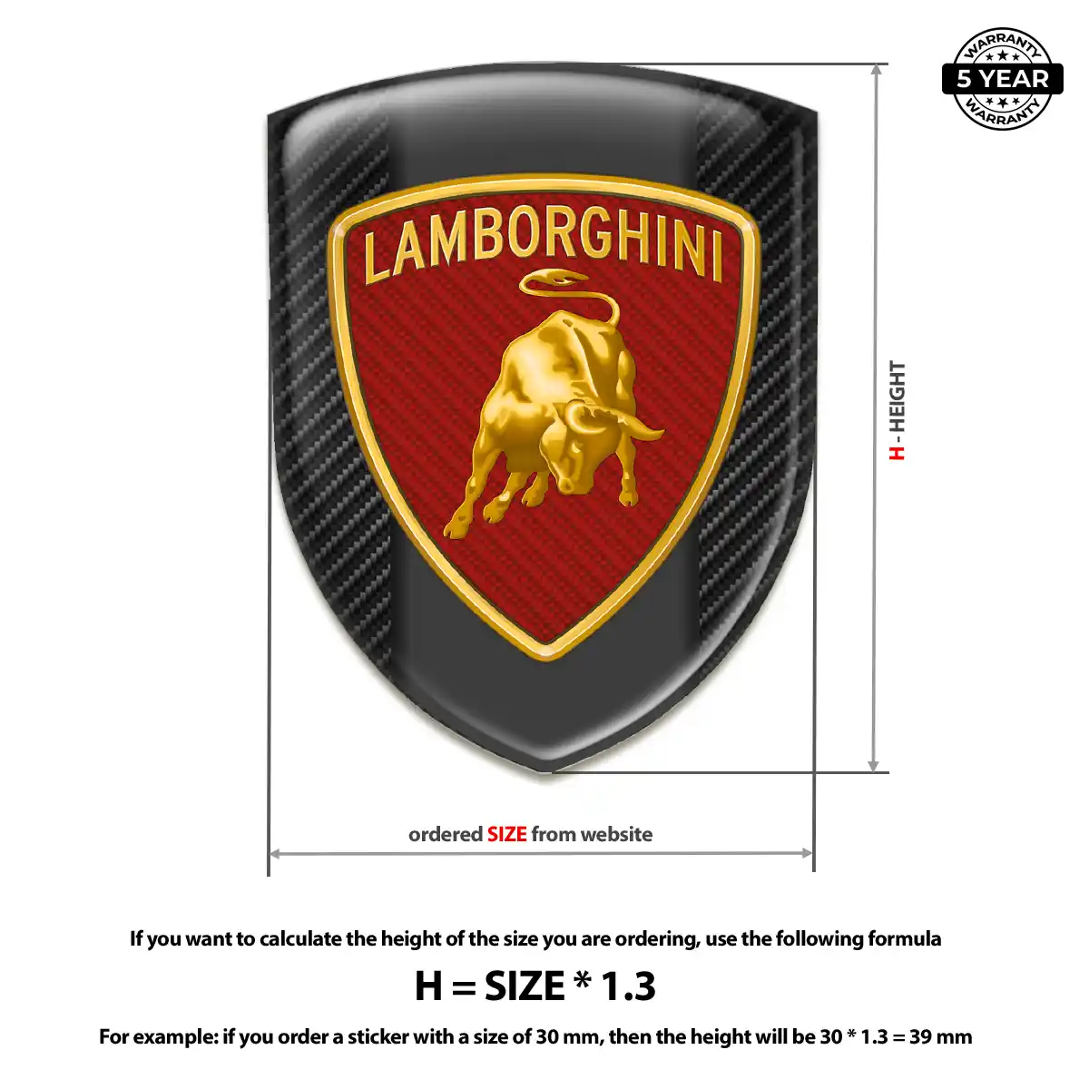 Lamborghini Emblem Crest Refined Design