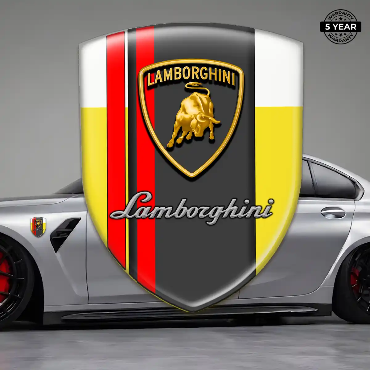 Lamborghini Emblem Crest Sleek Style