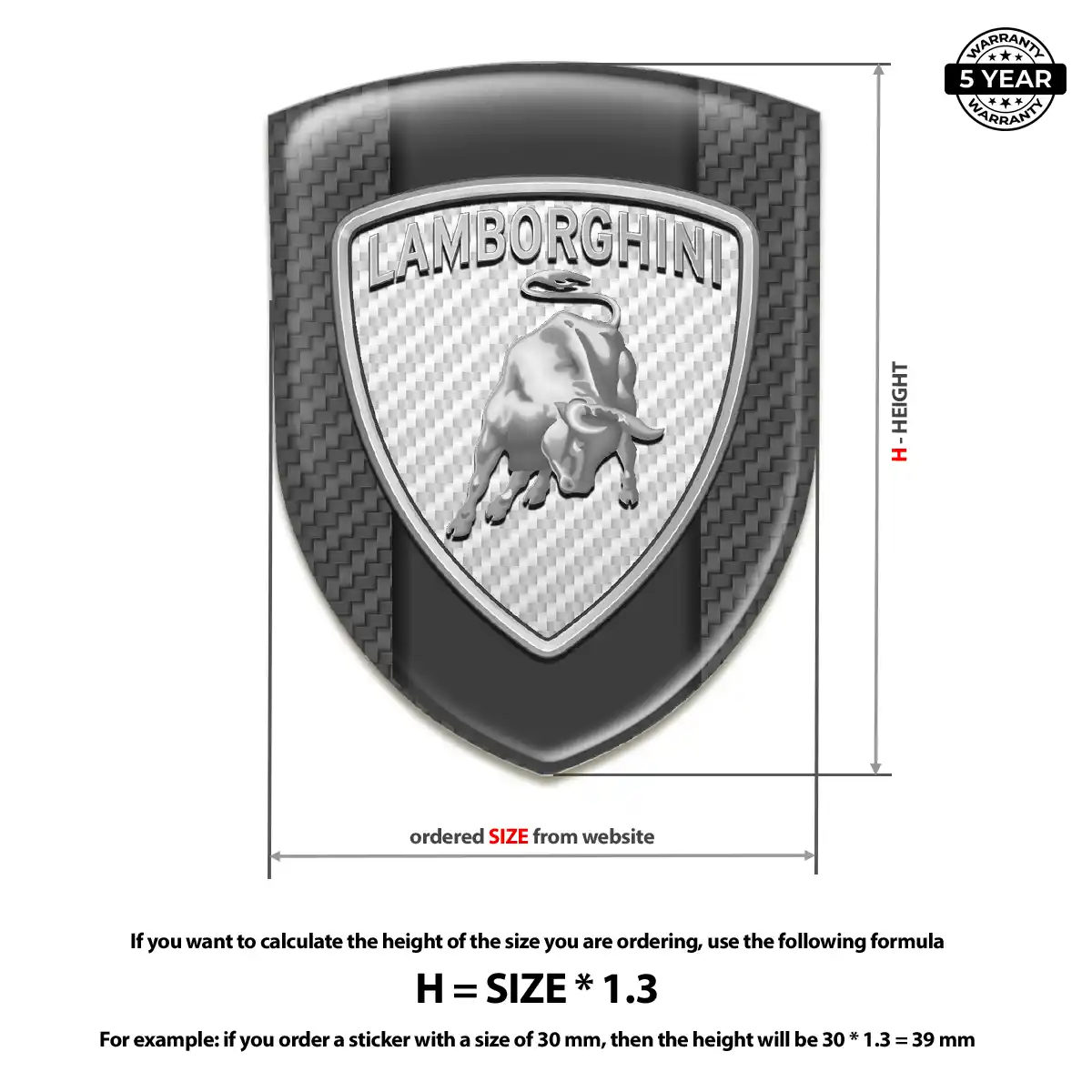 Lamborghini Emblem Logo Badge Refined Design