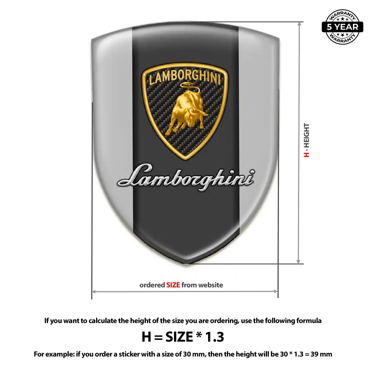 Lamborghini Emblem Shield Elite Finish