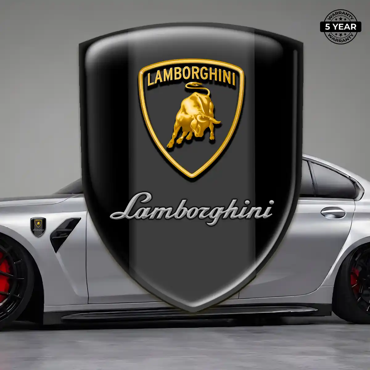 Lamborghini Emblem Silicone Elite Finish