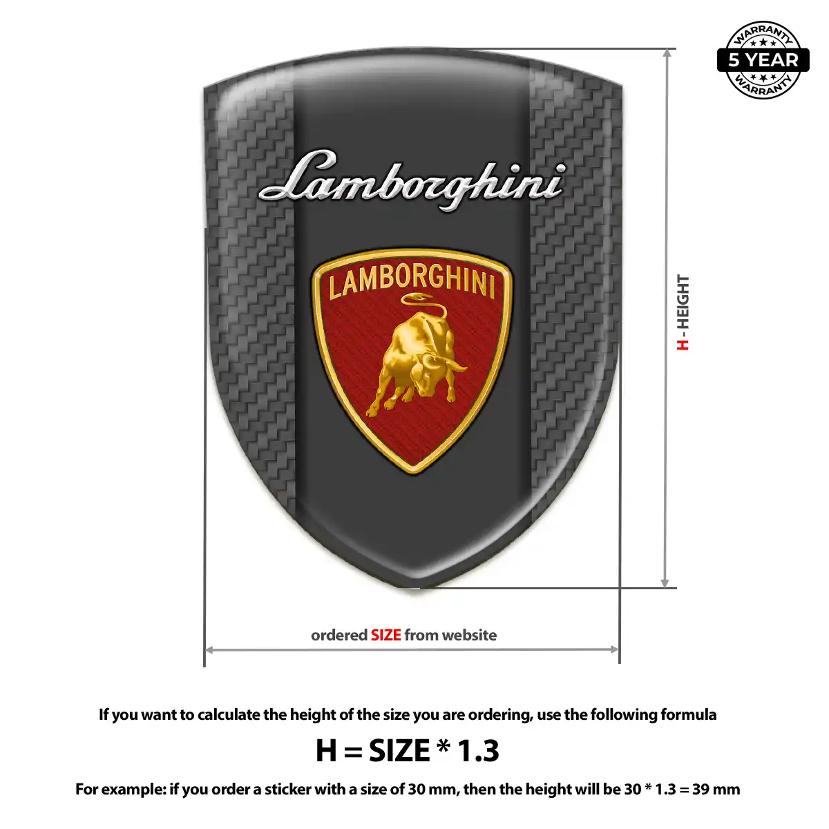 Lamborghini Emblem Silicone Sleek Style