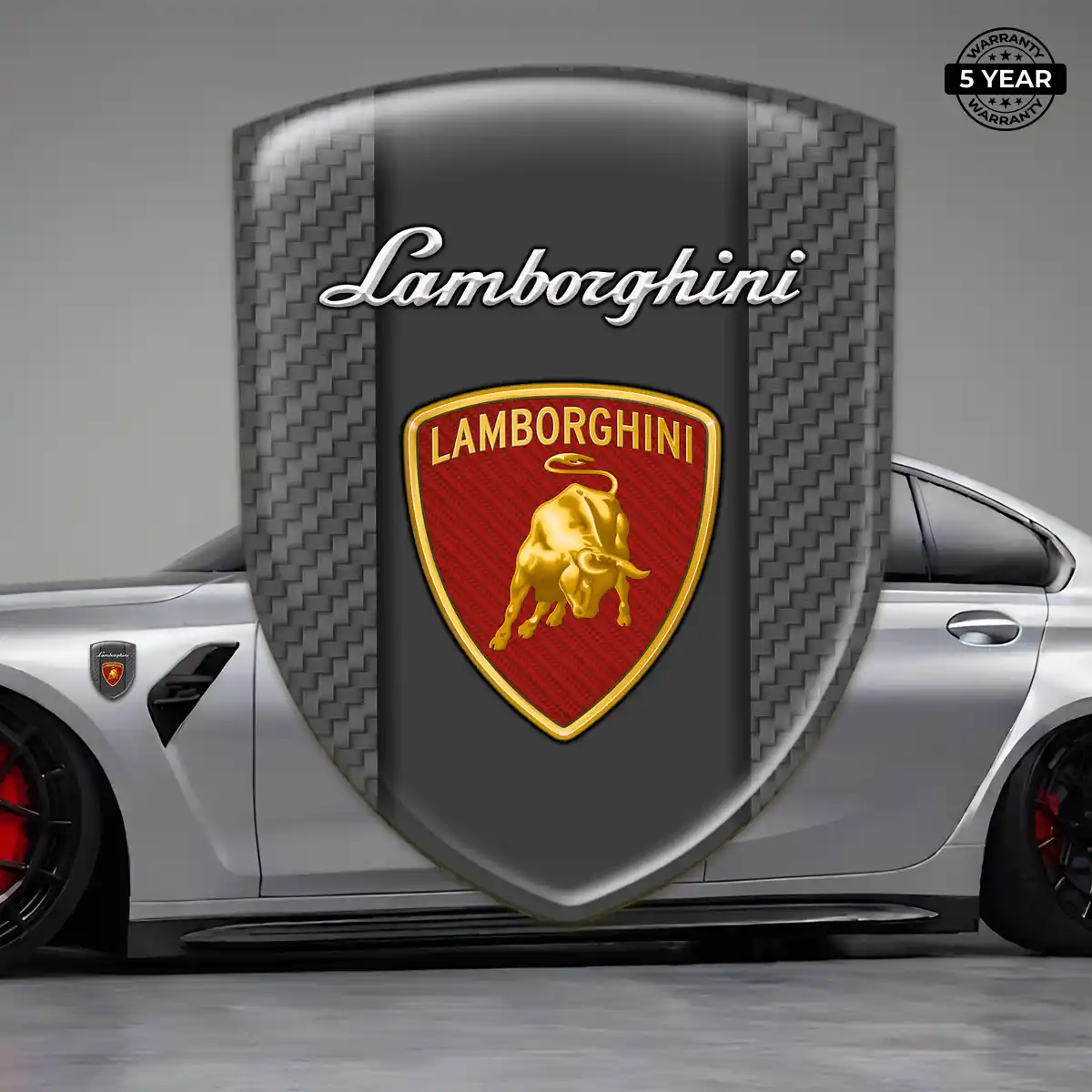 Lamborghini Emblem Silicone Sleek Style