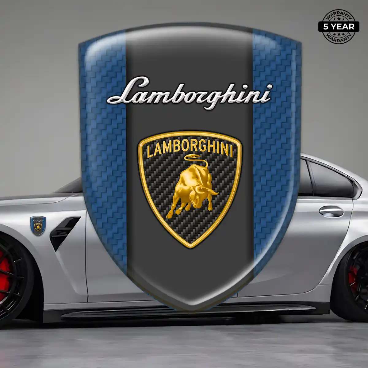 Lamborghini Epoxy Domed Sticker Elite Finish