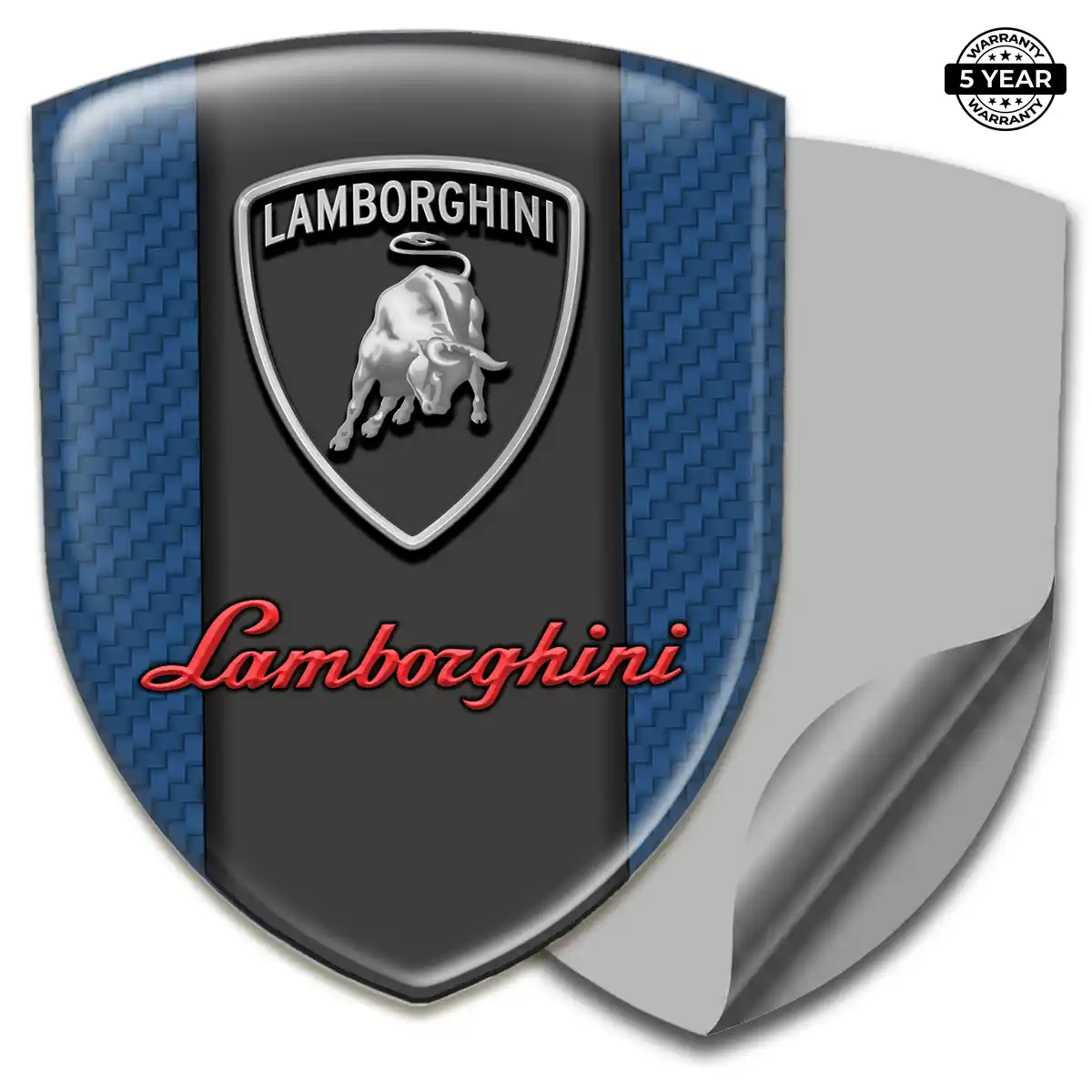 Lamborghini Epoxy Domed Sticker Refined Design