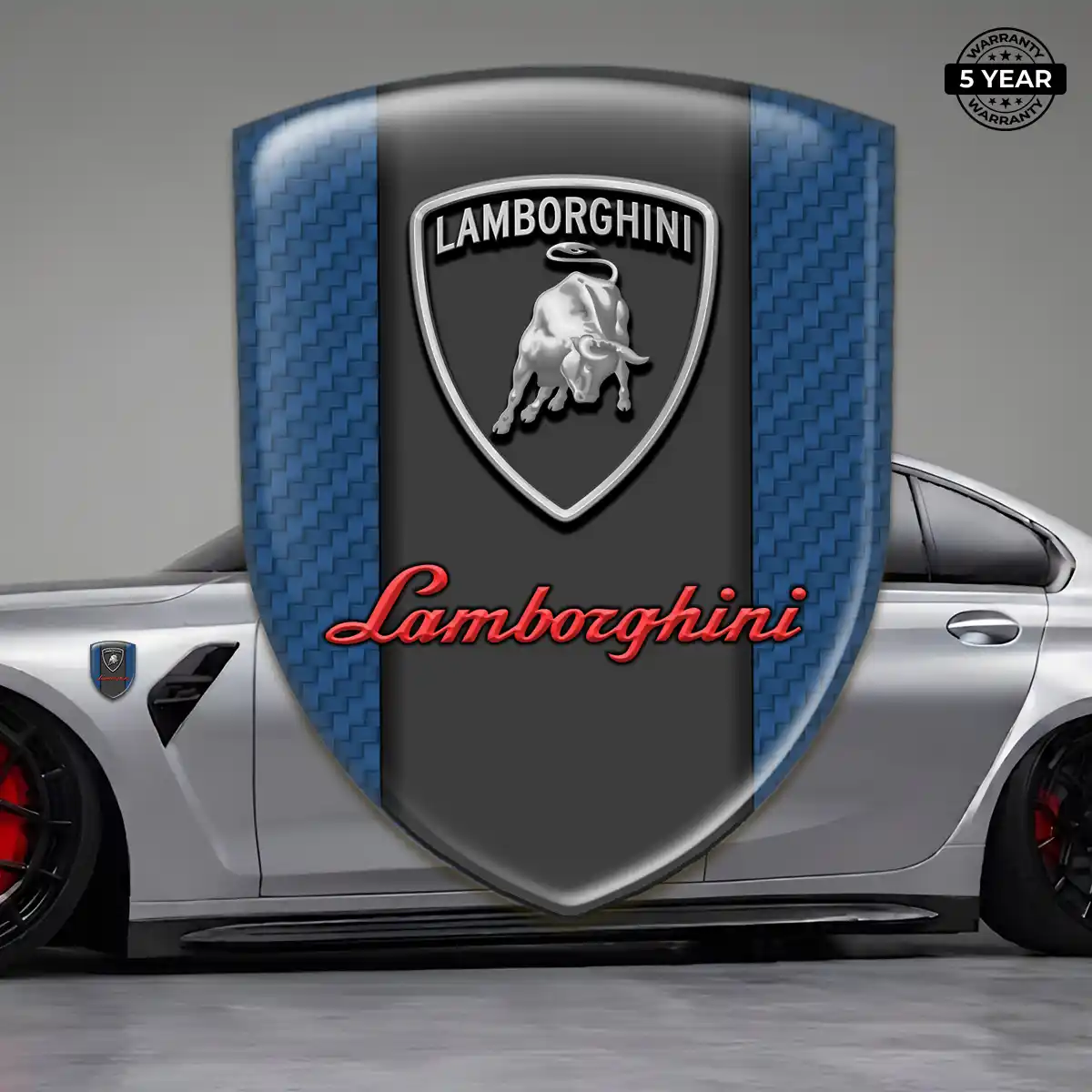 Lamborghini Epoxy Domed Sticker Refined Design