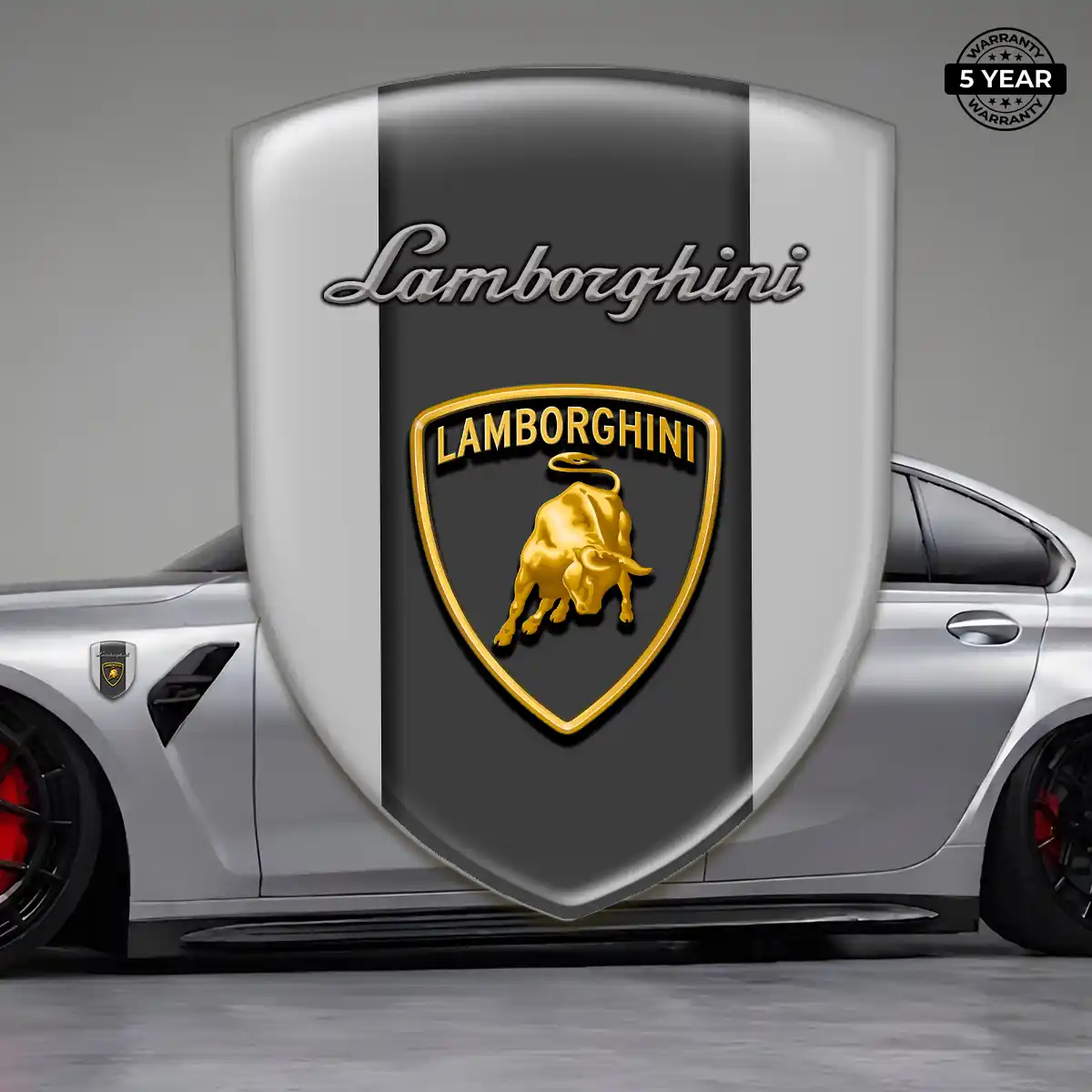 Lamborghini Gel Badge Sticker Elite Finish