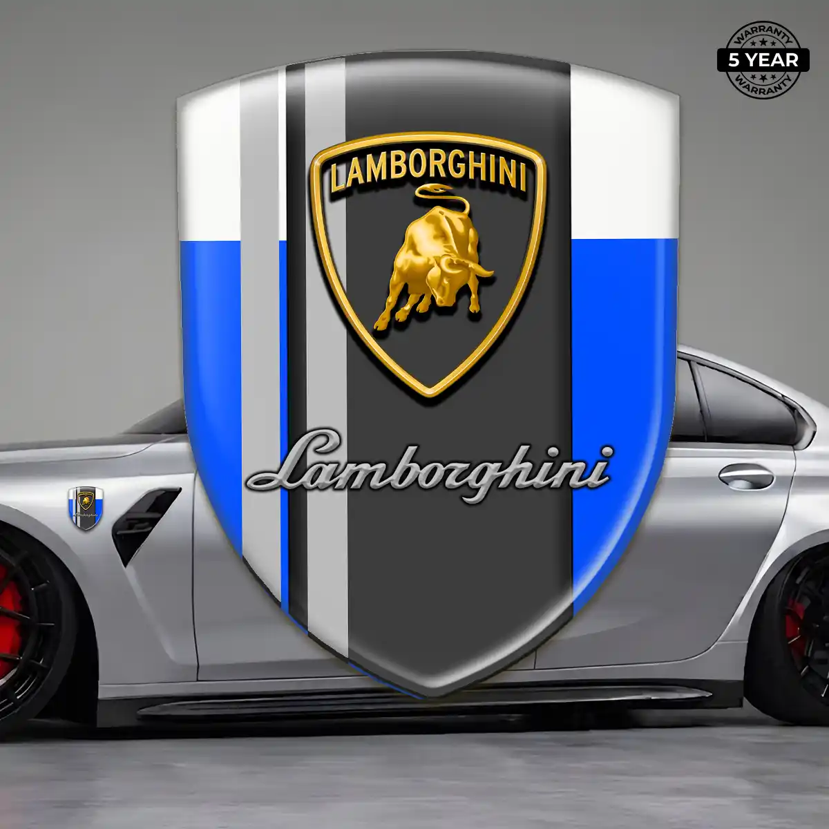 Lamborghini Gel Badge Sticker Sleek Style