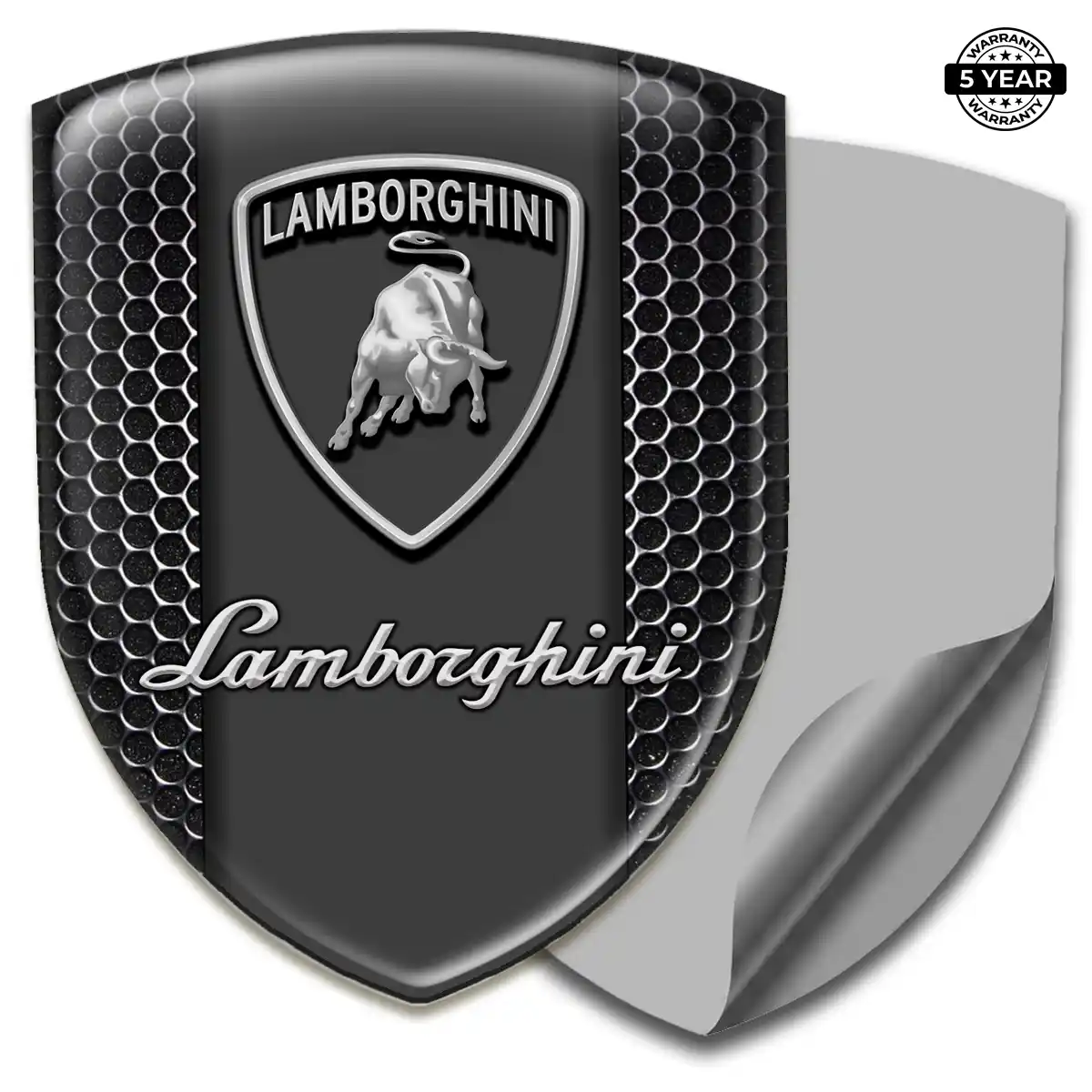 Lamborghini Gel Emblem Sticker Sleek Style