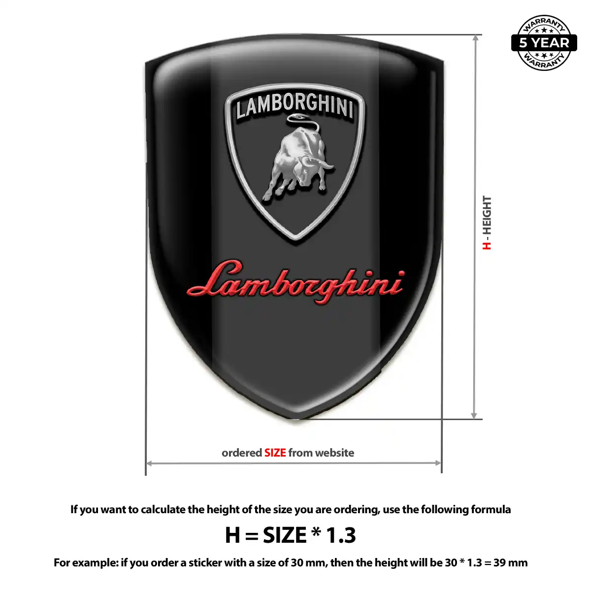 Lamborghini Logo Badge Refined Design