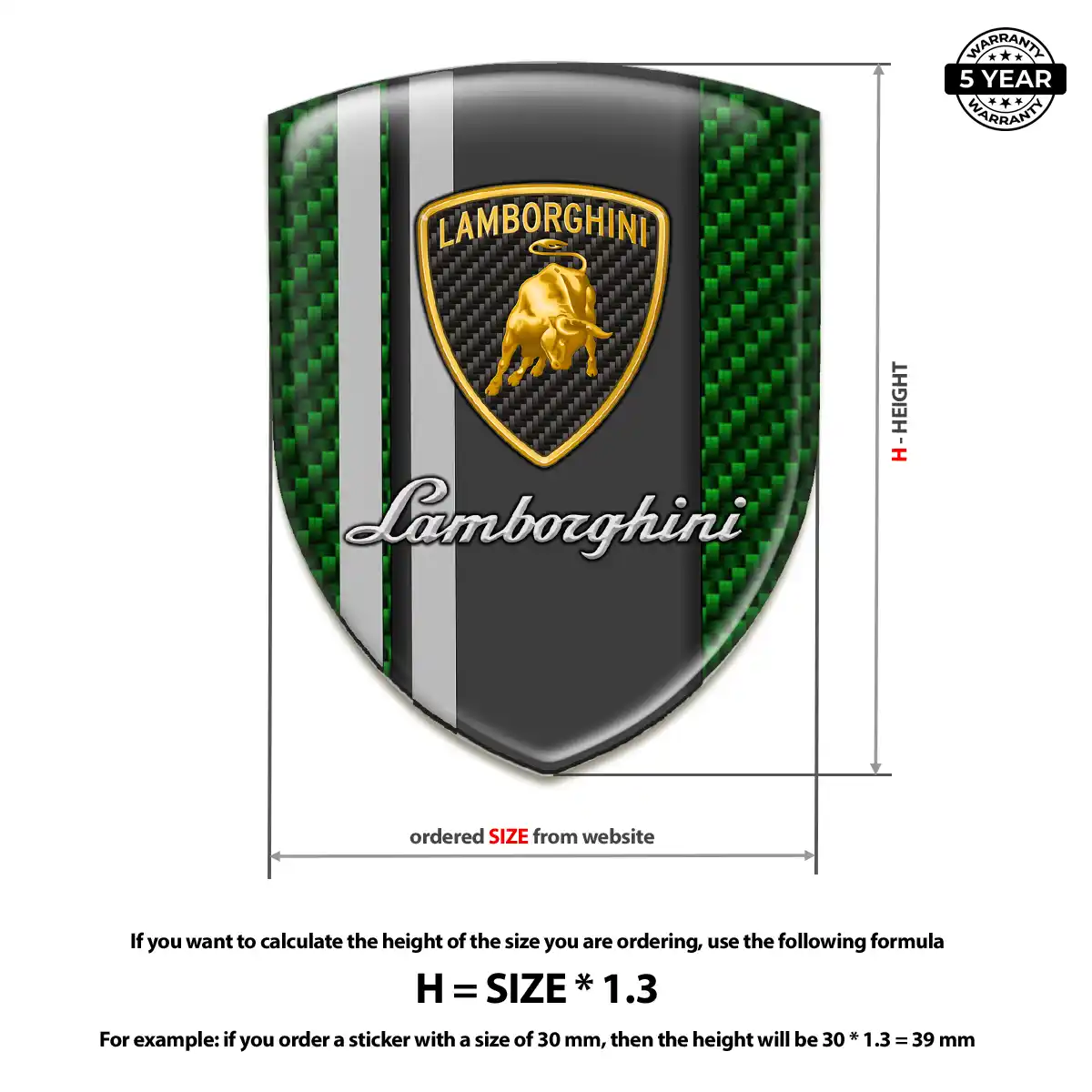 Lamborghini Logo Badge Sleek Style