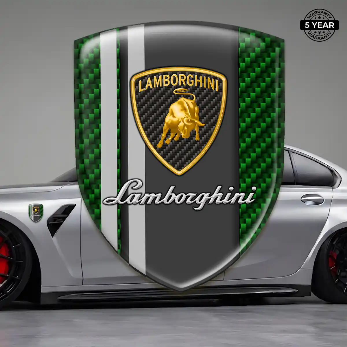 Lamborghini Logo Badge Sleek Style