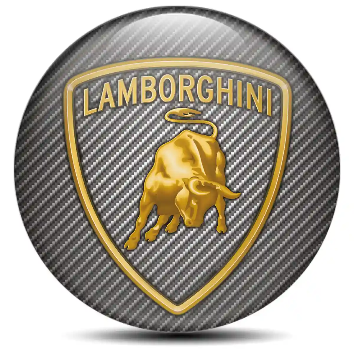 Lamborghini Logo Silicone Badge High Quality