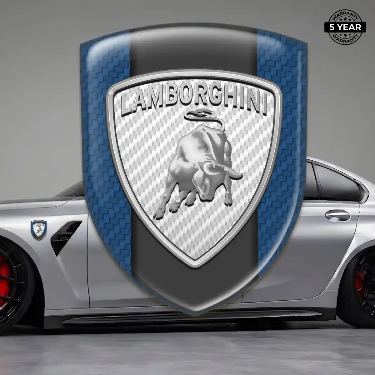 Lamborghini Logo Sticker Refined Design